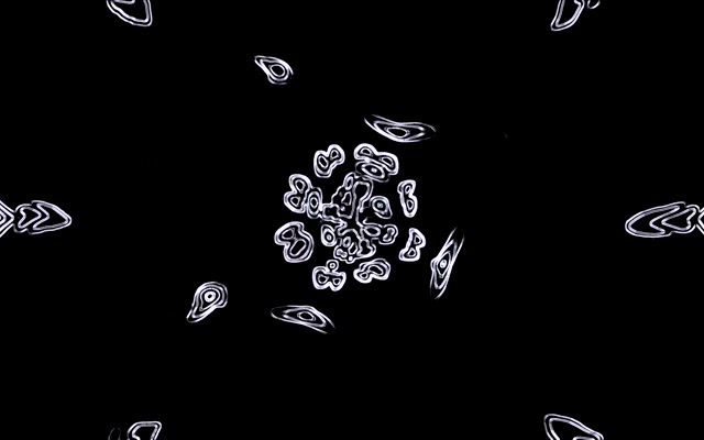 Tunel Neon Forma të Bardha Screensaver 16:10 MacBook 60fps VJ Loop