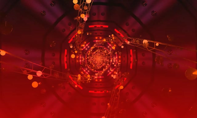 Tunel Neon Oktagon Vorbull VJ Loop 5:3 Wide 60fps Screensaver