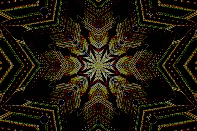 Tunel Neon Kaleidoskop Yll Screensaver 3:2 Surface 60fps VJ Loop