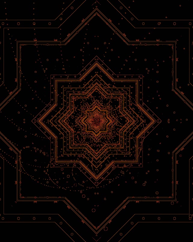 Tunel Neon Vorbull Mandala Ylli Bakri Vj Loop 4:5 Instagram 60fps Screensaver