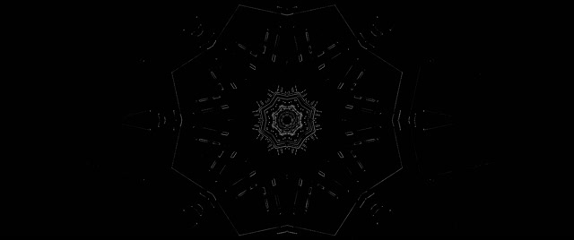 Tunel Neon Mandala Yll Ekrankursyes 2.39:1 Cinemascope 60fps VJLoops