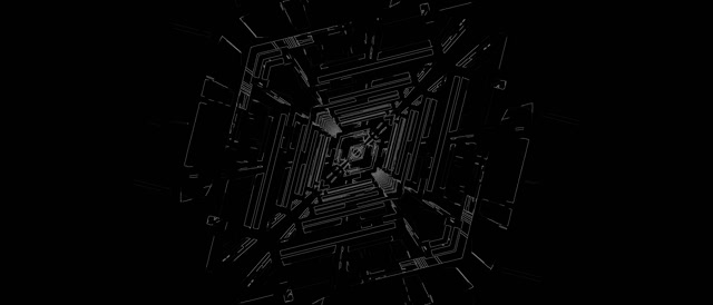Tunel Neon Vorbull Rrjet Sci-Fi VJ Loop 21:9 Ultrawide 60fps Ruajtës Ekrani