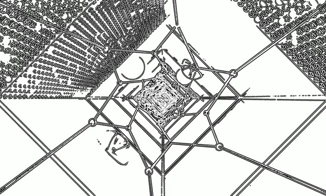 Neon Tunnel Rrjet Screensaver 5:3 Wide 60fps VJ Loop PC Laptop