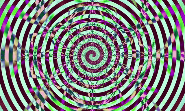 Tunel Neon Spiral Vorteks VJ Loop 5:3 Wide 60fps Ruajtës Ekrani