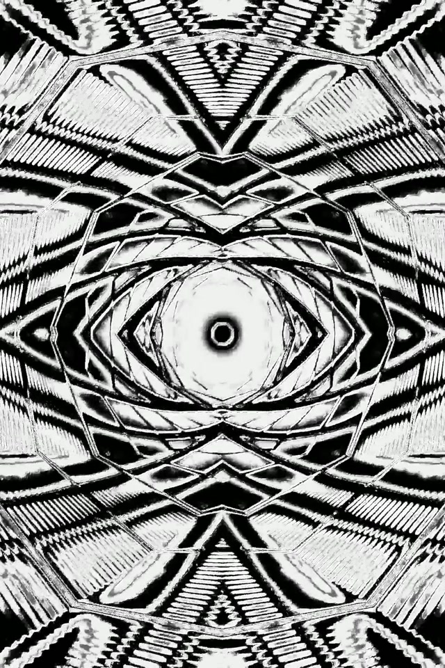 Neon Tunnel Z&B Screensaver 2:3 Photo Portrait 60fps Vj Loop PC