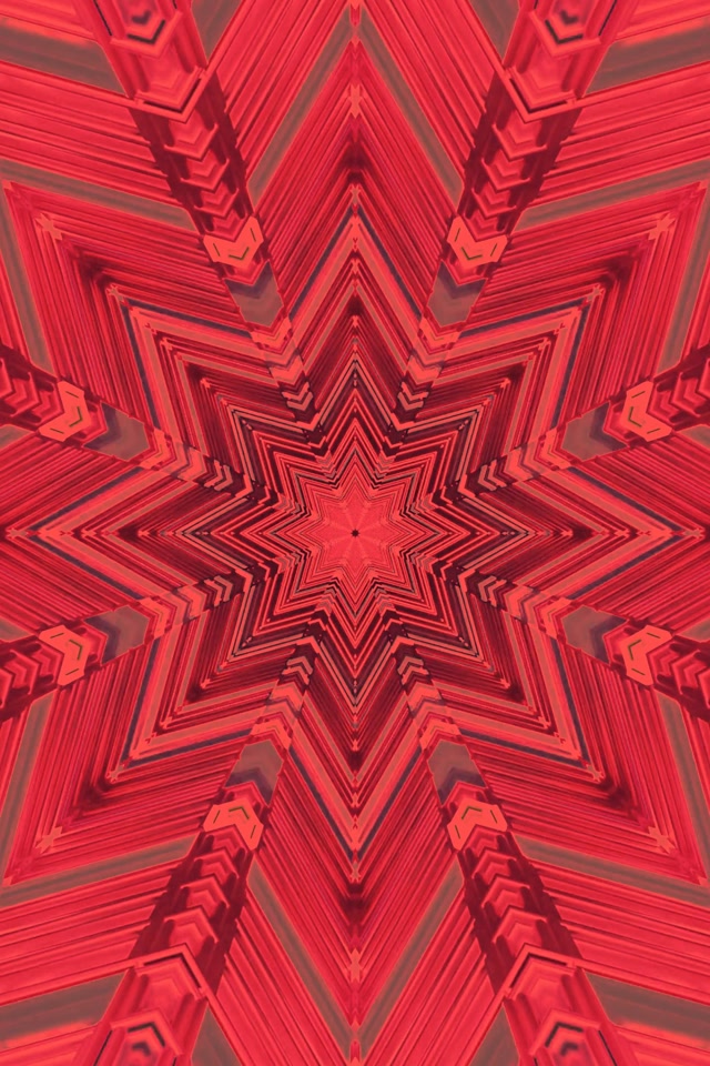 Yll i Kuq Fraktal Tunel Neon VJ Loop 2:3 Photo Portrait 60fps Screensaver