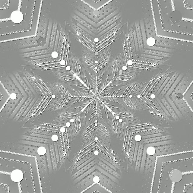 Neon Tunnel Flokë Dëbore Argjendi Screensaver 1:1 Square 60fps Vj Loop