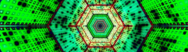 Tunel Neon Hexagon Grid 32:9 Super Ultrawide 60fps Screensaver VJ Loop