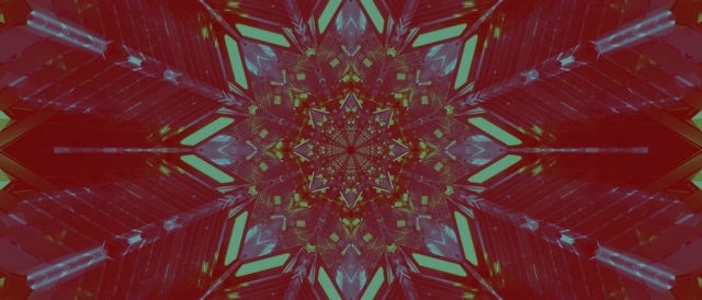 Tunel Neon Kaleidoskop Shpërthim VJ Loop 21:9 Ultrawide 60fps Screensaver