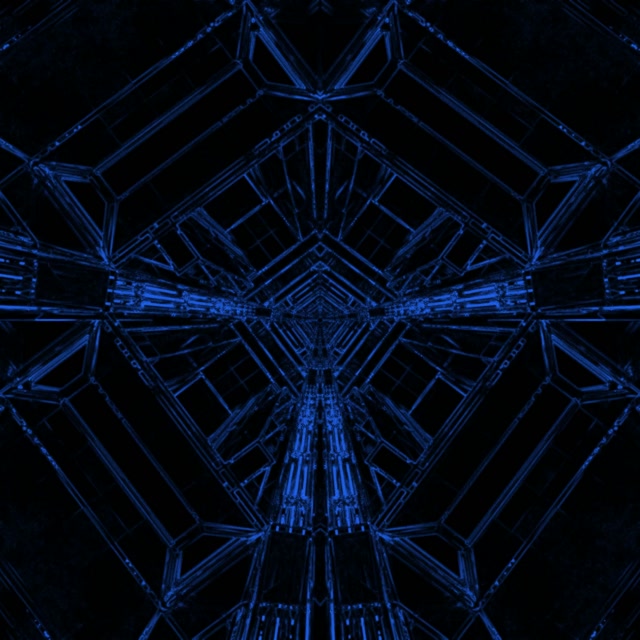 Tunel Neon Blu Ruajtës Ekrani 1:1 Square 60fps VJ Loop PC Laptop