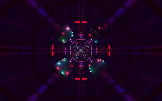 Tunel Neon Vjollcë Ruajtës Ekrani 60fps 16:10 MacBook VJ Loop