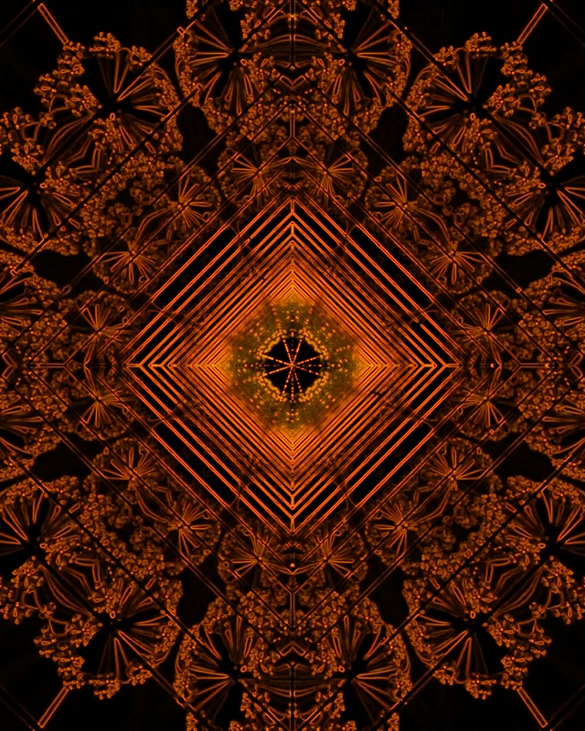 Tunel Neon Diamant Fraktal VJLoops 4:5 Instagram 60fps Ekrankursyes