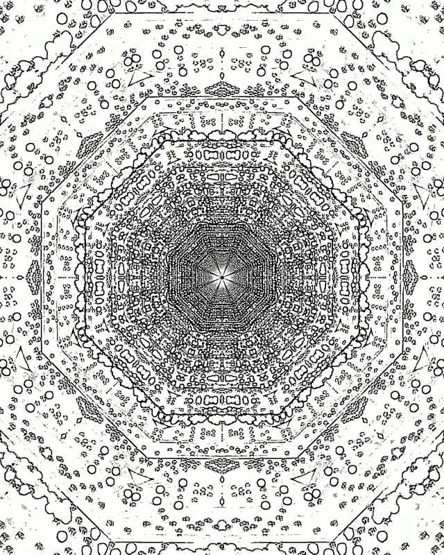 Neon Tunnel Mandala Vortex VJ Loop 4:5 Instagram 60fps Mbrojtës Ekrani