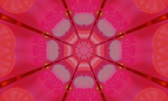 Tunel Neon i Kuq Kaleidoskop Vj Loop 5:3 i gjerë 60fps screensaver