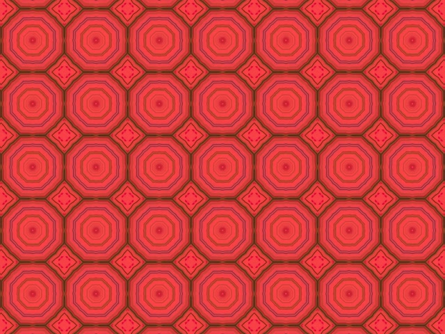 Tunel Neon Oktagon i Kuq Ruajtës Ekrani 4:3 Classic 60fps VJ Loop