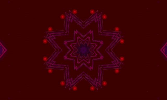 Tunel Neon i Kuq Yll Kaleidoskop Vj Loop 5:3 i Gjerë 60fps Screensaver