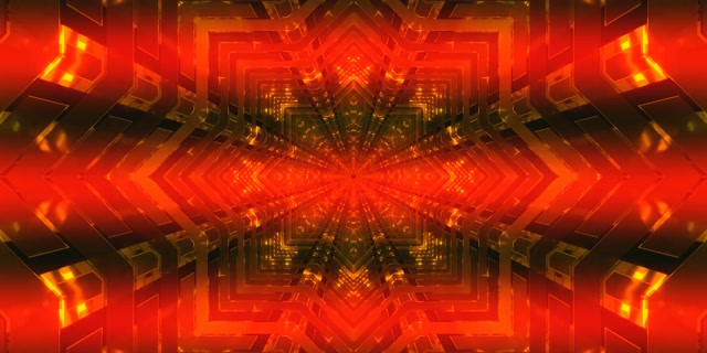 Tunel Neon Shpërthim Ylli Kaleidoskop VJLoops 2:1 Univisium 60fps Ruajtës Ekrani