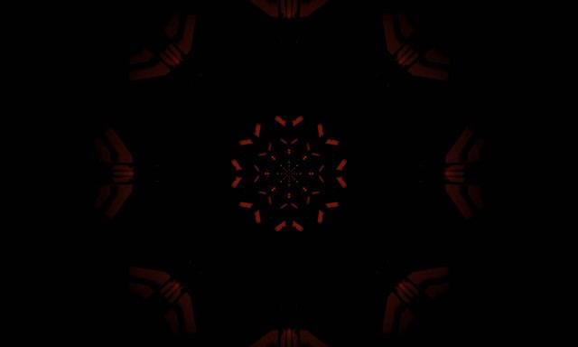 Vj loop Fulg Dëbore i Kuq Kaleidoskop Tunel Neon 5:3 wide 60fps Screensaver