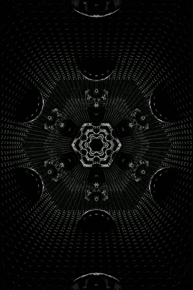 Tunel Neon Gjashtëkëndor i Errët Kaleidoskop Vj Loop 2:3 Photo Portrait 60fps Screensaver