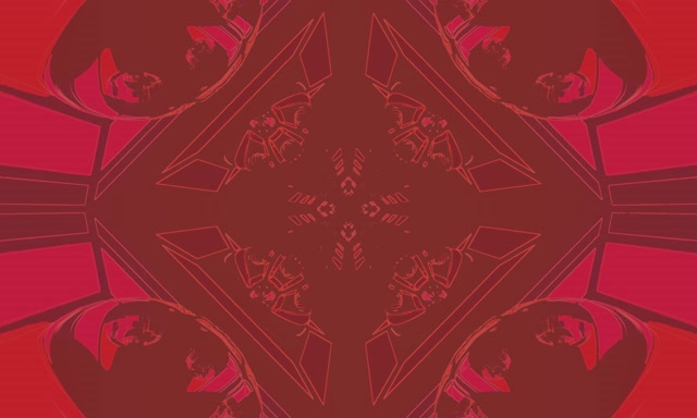 Tunel Kaleidoskop Diamant i Kuq Neon VJLoops 5:3 Wide 60fps Screensaver