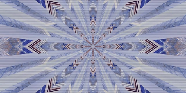 Tunel Neon Kaleidoskop Blu Ruajtës Ekrani 2:1 Univisium 60fps VJ Loop PC