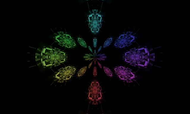 Tunel Neon Vorbull Kryq Ylberi VJ Loop 5:3 Wide 60fps Screensaver