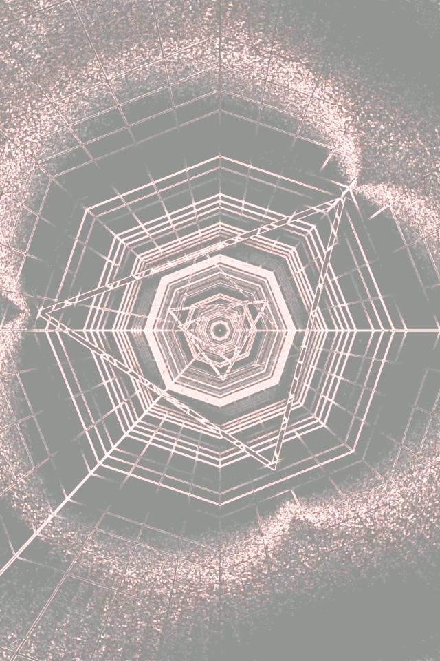 Tunel Neon Hexagon Vortex VJ Loop 2:3 Photo Portrait 60fps Screensaver