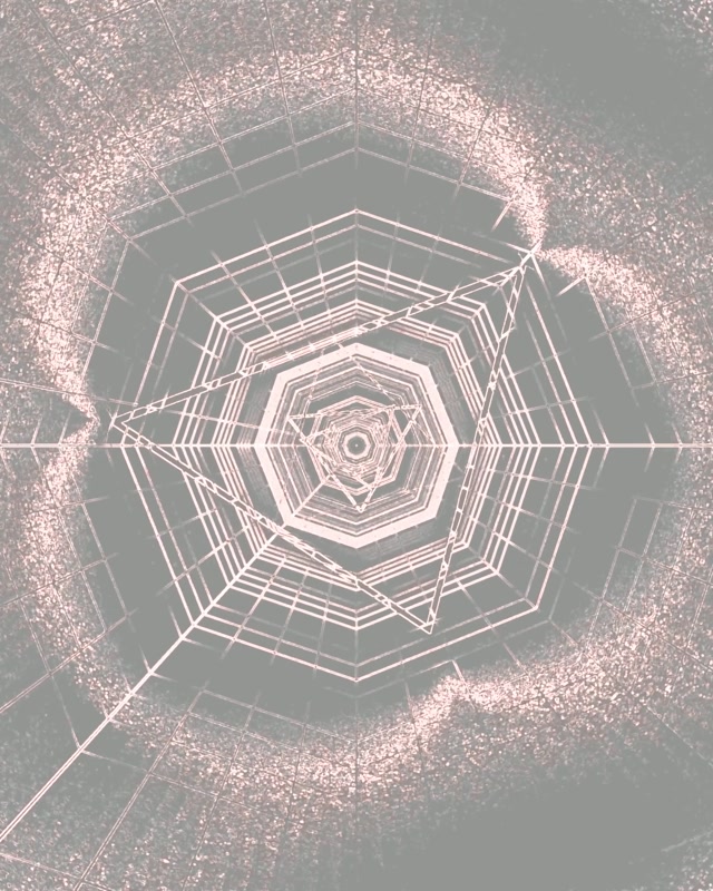 Tunel Neon Rrjet Vortex Tetëkëndor VJ Loop 4:5 Instagram 60fps Screensaver