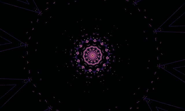 Tunel Neon Kaleidoskop Mandala Vjollcë VJ Loop 5:3 wide 60fps Ruajtës Ekrani