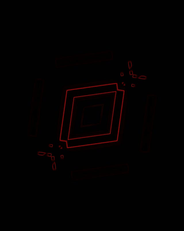 Tunel Neon i Kuq Vortex Katror Rrotullues Vj Loop 4:5 Instagram 60fps Screensaver