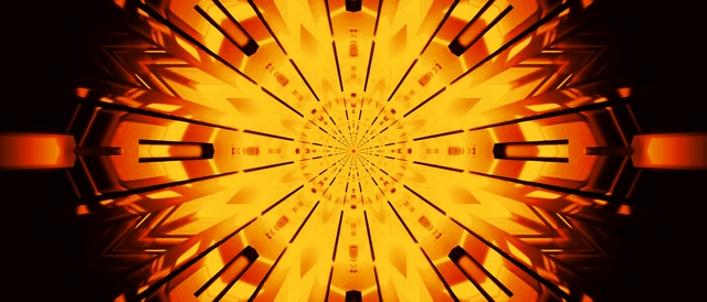 Tunel Neon Kaleidoskop Shpërthim VJ Loop 21:9 Ultrawide 60fps Screensaver