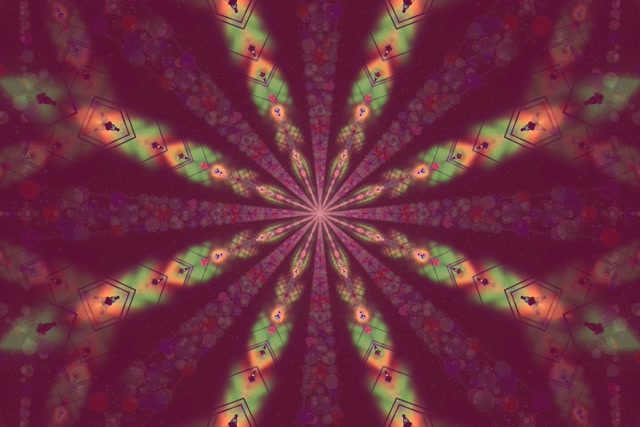 Tunel Neon Kaleidoskop Burst VJ Loop 3:2 Surface 60fps Ruajtës Ekrani