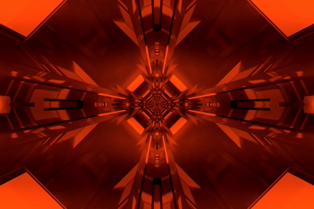 Tunel Neon I Kuq Kaleidoskop Kryq VJ Loop 3:2 Surface 60fps Ekrankursues