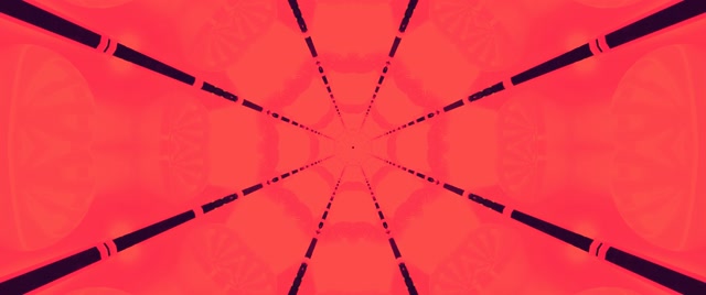 Tunel Neon i Kuq Ylli Kaleidoskop VJ Loop 2.39:1 Cinemascope 60fps Mbrojtës Ekrani