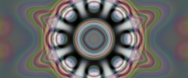 Pulsating Kaleidoscope Neon Tunnel VJ Loop 2.39:1 Cinemascope 60fps Screensaver