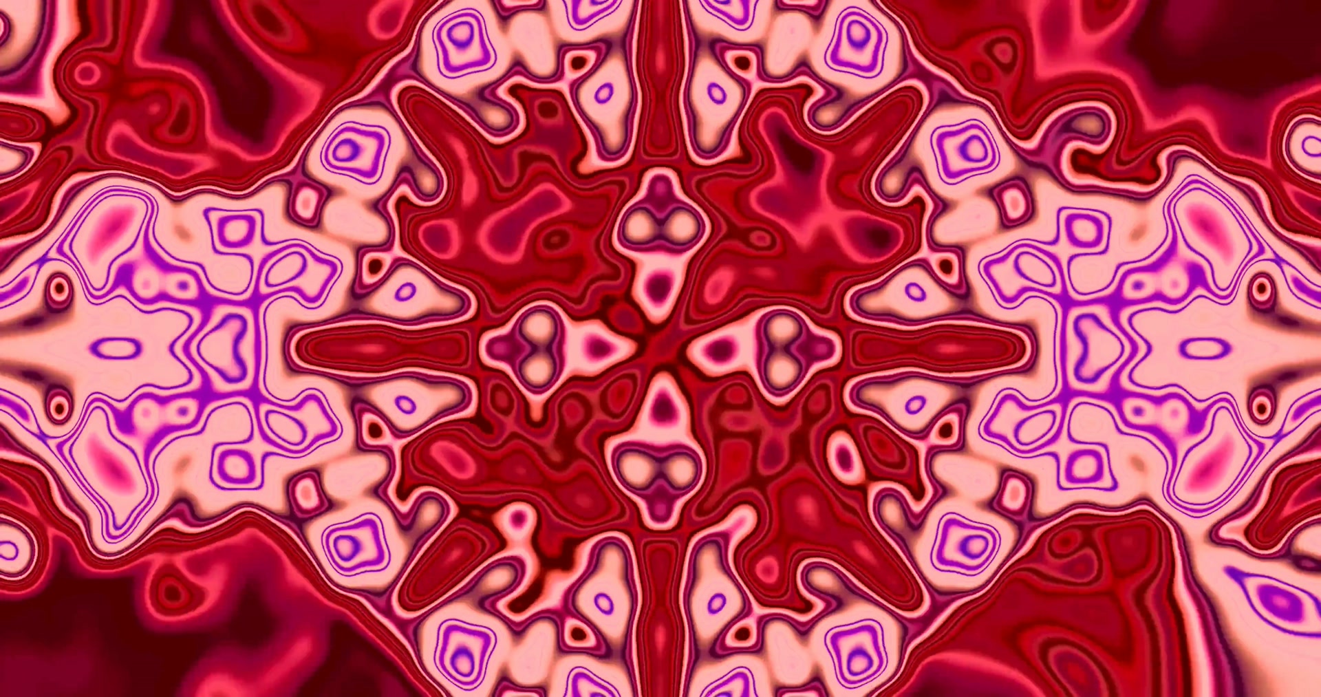 Crveni Neon Tunel Kaleidoskop 4k uhd 60fps Screensaver Vj loop