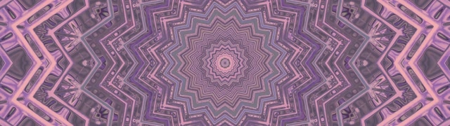 Vj loop Neon Tunel Ljubičasta Zvezda Kaleidoskop 32:9 Ultrawide 60fps Čuvar Ekrana