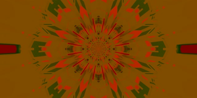 Neon Tunnel Kaleidoscope Burst VJ Loop 2:1 Univisium 60fps Screensaver