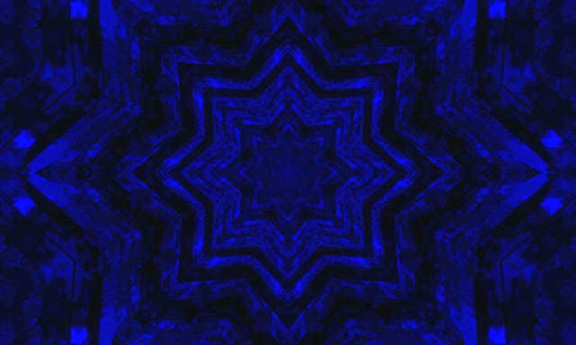 Plava Zvezda Neon Tunel Čuvar Ekrana 5:3 wide 60fps VJ Loop