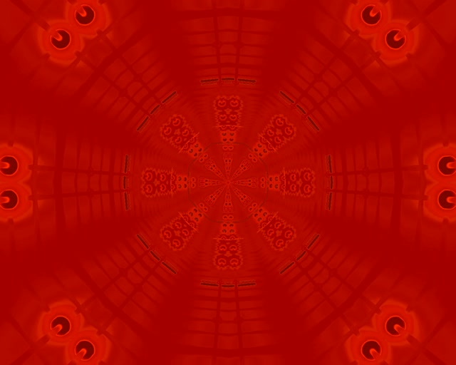 Red Octagon Neon Tunnel VJ Loop 5:4 Industrial 60fps Screensaver