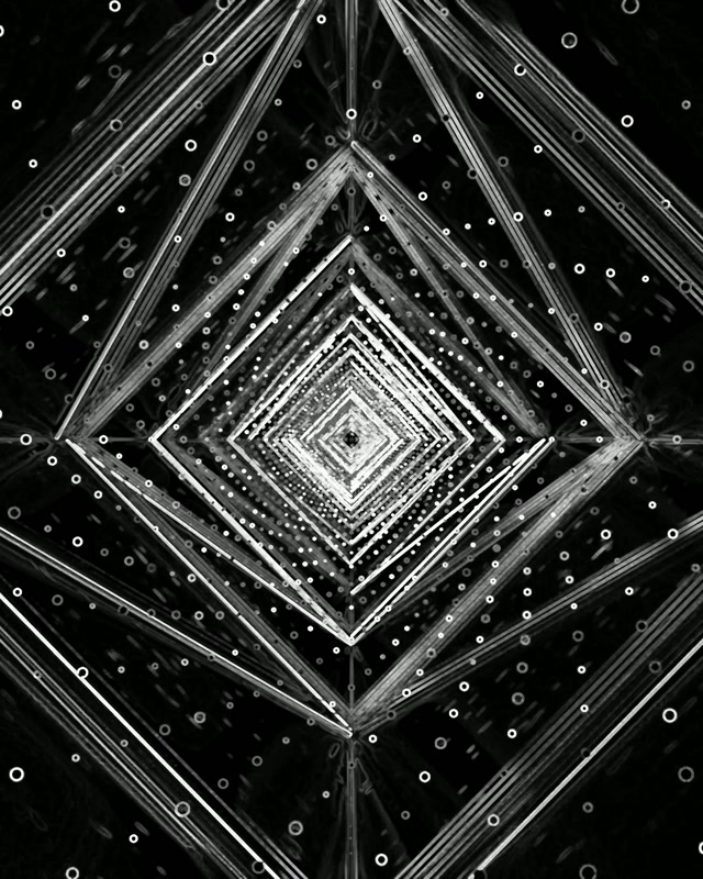 Neon Tunnel Diamond Vortex VJ Loop 4:5 Instagram 60fps Screensaver