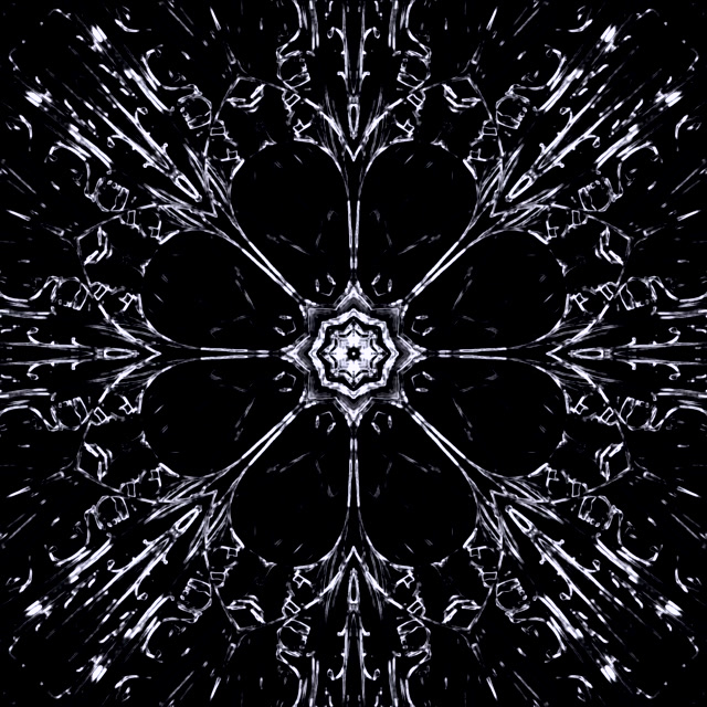 Crno Beli Neon Tunel Kaleidoskop Čuvar Ekrana 1:1 Square 60fps VJ Loop