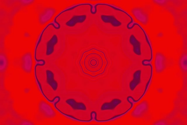 Neon Tunnel Red Mandala Bloom Vj Loop 3:2 Surface 60fps Screensaver