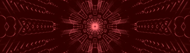 Red Neon Tunnel Kaleidoscope Burst VJ Loop 32:9 Super Ultrawide 60fps Screensaver