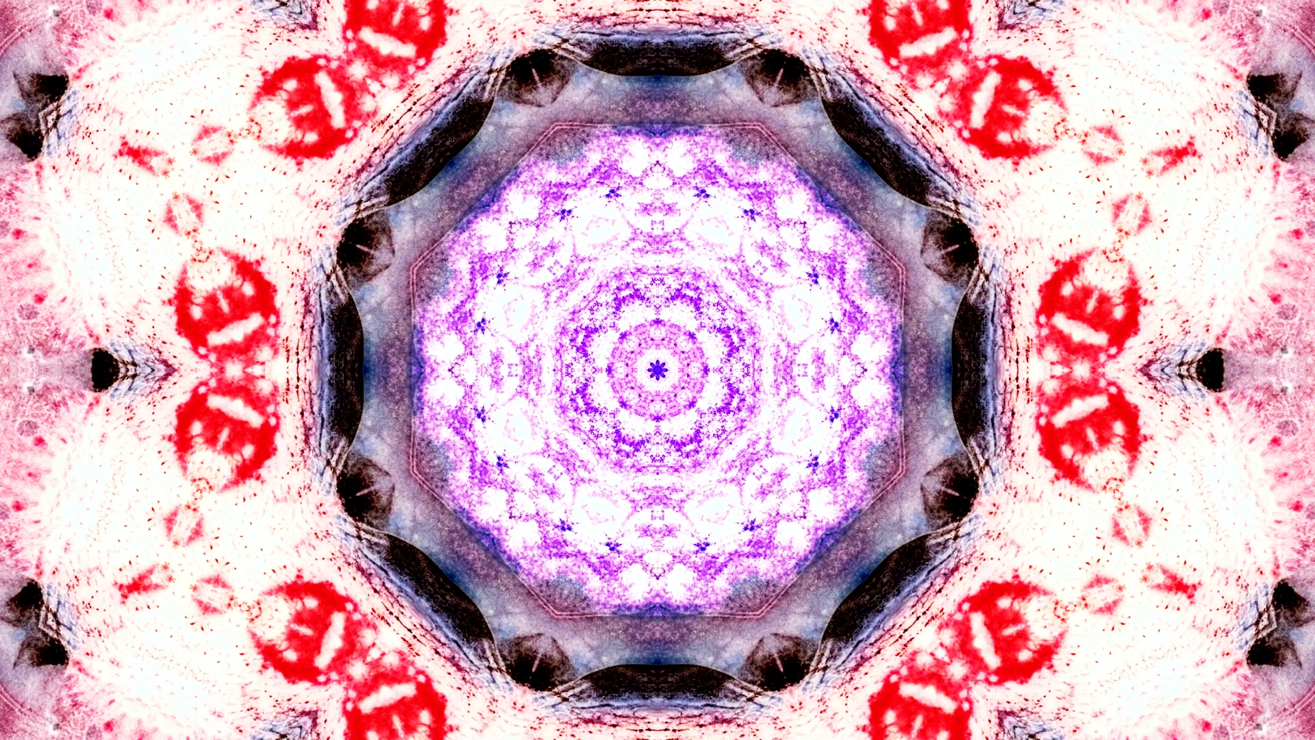 4k uhd 60fps čuvar ekrana neon tunel ljubičasti spiral kaleidoskop čuvar ekrana windows 11