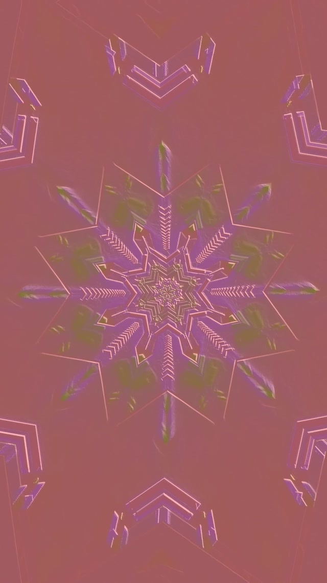 Neon Tunel Roze Ljubičasta Pahuljica Čuvar Ekrana 60fps 9:16 Reels VJ Loop