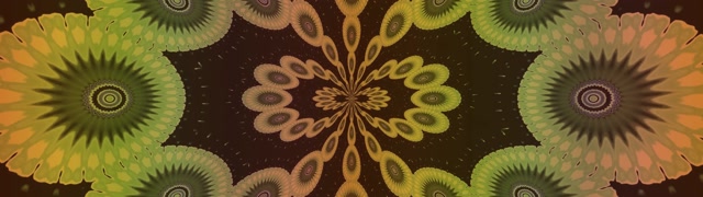 Fractal Kaleidoscope Neon Tunnel 32:9 Ultrawide 60fps Screensaver Loop