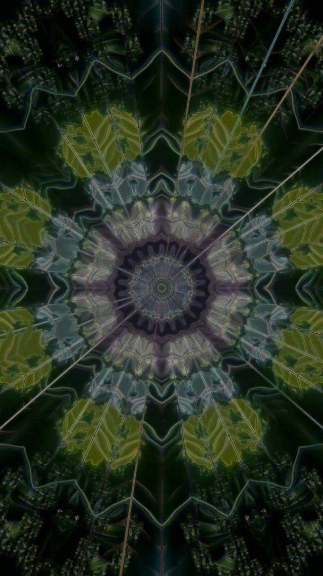 9:16 Reels 60fps Screensaver - Neon Tunnel Pulsating Hexagon Grid VJ Visual