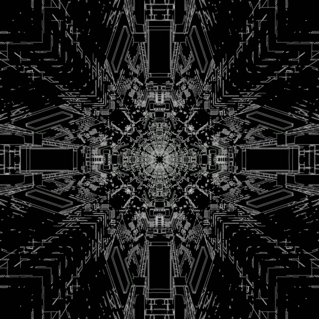 Neon Tunel Cyber Mandala Vj Loop 1:1 Kvadrat 60fps Čuvar Ekrana