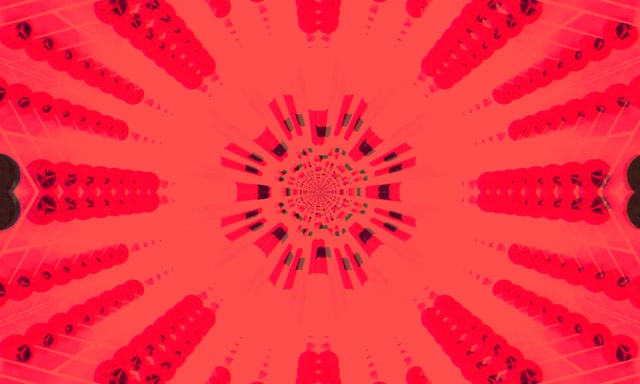 Neon Tunel Crveni Kaleidoskop Prasak VJLoops 5:3 Wide 60fps Čuvar Ekrana